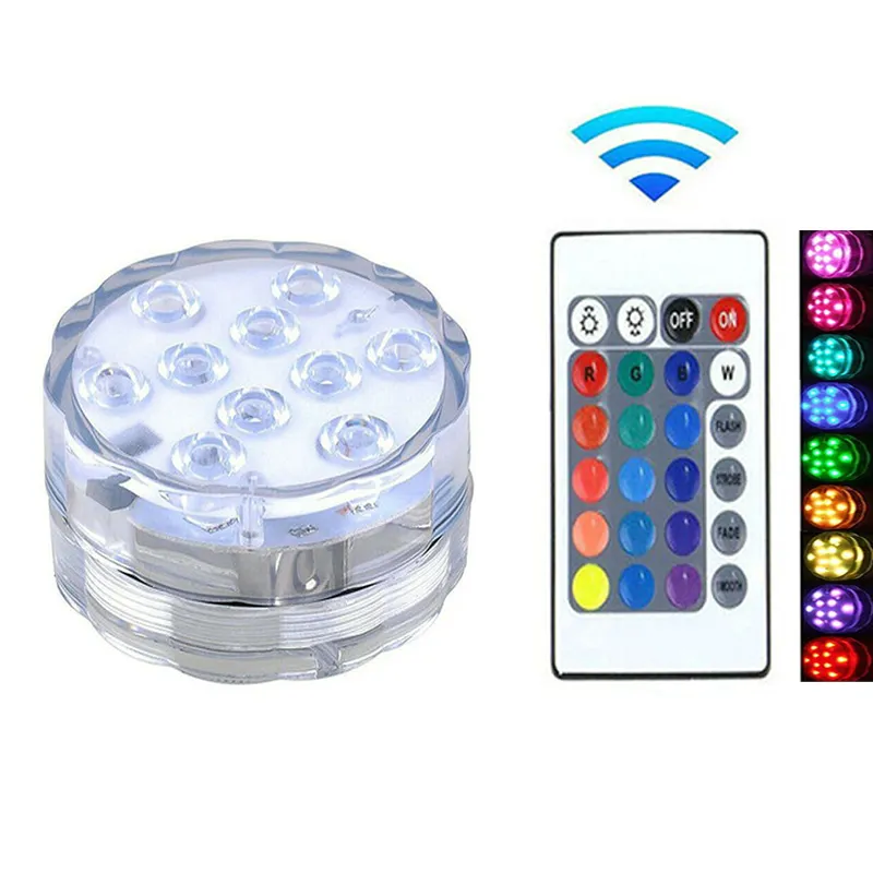 Светодиодные подводные фонари фонтан 16 видов цветов RGB погружной бассейн огни RGB с дистанционным управлением