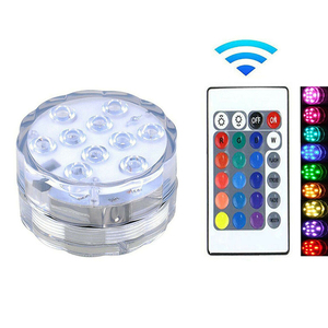 LED bajo el agua luces de la fuente 16 colores RGB sumergible piscina luces con Control remoto - Product Image 1