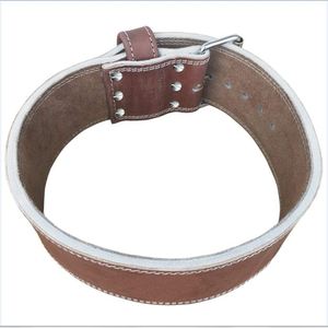 Top en vente Ceinture D'haltérophilie En Cuir Ceinture De Dynamophilie 10mm D'entraînement 4 pouces large ceinture avec boucle en métal de haute qualité - Product Image 5
