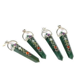 Aventurine verte Double Point Pendentifs Chakra à Bas Prix | Aventurine Verte Double Pointe Chakra Pendentifs En Ligne - Product Image 1