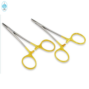 Pinzas de soporte de aguja de carburo de tungsteno, instrumentos quirúrgicos de acero inoxidable - Product Image 3