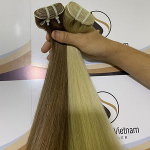 Cabello humano liso de doble trama, seda, grado al por mayor, 12A #6 y #60, extensión de cabello de Color suave y suave - Product Image 5