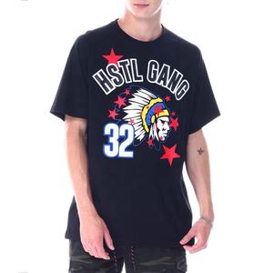 T-shirt pour hommes, logo personnalisé avec imprimé graphique, de luxe, 100% coton biologique, vente en gros - Product Image 4