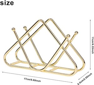 Estante de almacenamiento de papel de seda de metal con forma de pata con diseño elegante Ideal para utensilios de cocina domésticos y uso en restaurantes - Product Image 5