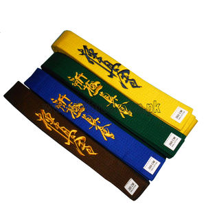 Alta calidad personalizada 200cm - 320cm colores Durable 100% algodón arte marcial Judo Karate Taekwondo cinturón - Product Image 6
