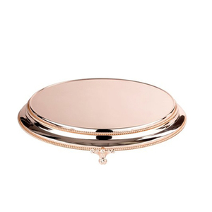 Soporte de Metal para pastel de boda, oro rosa - Product Image 1