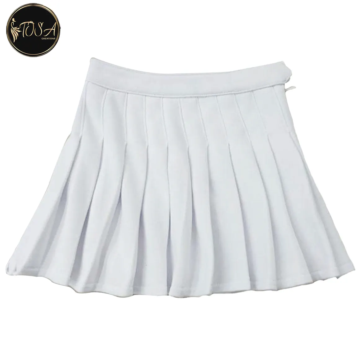 Beste Kwaliteit Schattige Meisje Weven Rok Rits Sluiting Kinderen Baby Doll Prinses Elastische Taille Custom Logo Baby Leuke Rok