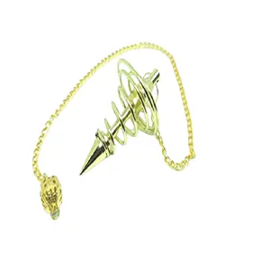 Best Quality Spiritual Spiral Brass Dowsing Pendulum Wholesale Spiral Pendulum buy from N H AGATE