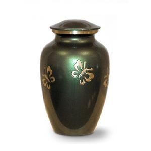 Urna de cremación de latón personalizada con grabado de mariposa hecha a mano al por mayor para cenizas y decoración del hogar - Product Image 1