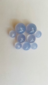 Calcedonia Azul Natural, Cristal Facetado en Forma de Cebolla, Gema Personalizada para Joyería Artesanal, Piedras Preciosas Sueltas - Product Image 2