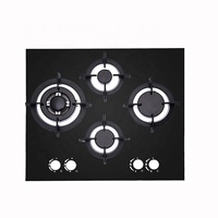 Cuisinière à gaz encastrable 4 feux 2022 avec dispositif de sécurité, alimentation par batterie/électrique