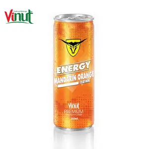 250ml Premium sano Mandarin Orange plastica energy drink bottiglia