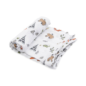 Soft Organic Cotton Baby Muslin Swaddles - Product Image 1