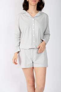 Jersey de algodón para mujer, ropa de dormir, pantalones cortos cómodos, transpirables y amigables con la piel, saludables para adultos de verano - Product Image 2