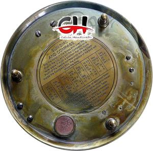 Calvin Handicrafts CHCOM906 Vintage Leather Nautical Sundial <b>Compass</b> 5 Inch Handmade Polished Round Home Decor - Product Image 5