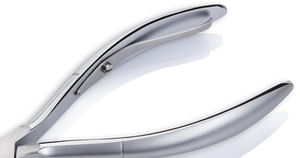 Nghia professionnel Chrome fini en acier inoxydable ensemble de manucure Salon qualité pince à cuticules et coupe-ongles pour NL-102 de soins des pieds - Product Image 3