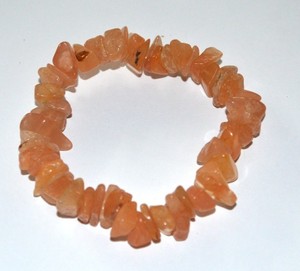 Best Value of Peach Aventurine Chips <b>Bracelets</b> : Peach Aventurine Chips <b>Bracelets</b> for Sale - Product Image 1