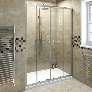 Porte de douche en verre trempé transparent de 10 mm d'épaisseur, à ouverture latérale, pour salle de bain intérieure, utilisation hôtelière moderne <span class=keywords><strong>LG</strong></span> - Product Image 3