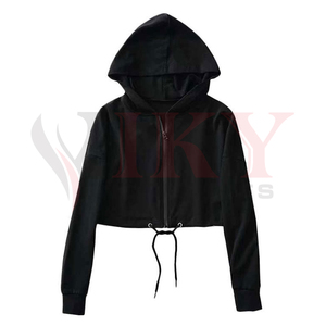 Women Crop Top Pullover <b>Hoodie</b> Fashionable New Stylish Long <b>Sleeve</b> and Casual Wear Plus Size Women Customize logo - Product Image 2