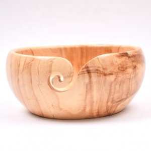 Bol de fil à tricoter en bois de grande taille le plus aimé seul Indskill fait des bols de fil en bois de grande taille XL - Product Image 1