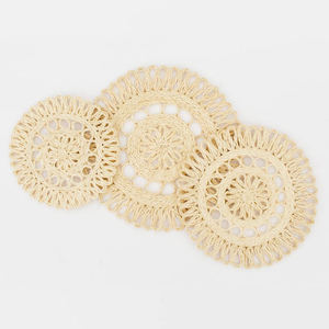 All Natural Handwoven Straw <b>Placemat</b> or Trivet Home Decoration Wholesale - Product Image 3