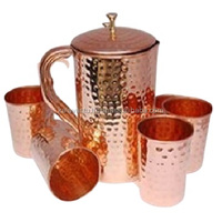 Tasses à lait en cuivre pur, vaisselle de style américain écologique de qualité supérieure pour cadeaux d'affaires