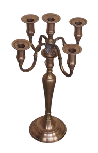 Portavelas de Metal de aluminio para decoración del hogar, soporte de mesa, antiguo, francés, siete brazos - Product Image 5