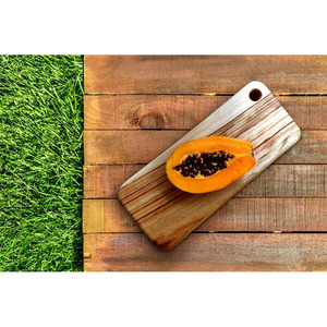 Bloques de cortar de madera de cocina con diseños únicos para servir y cortar pizza frutas verduras alimentos - Product Image 5