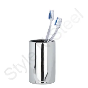 Porte-brosse à dents, ensembles de vaisselle en gros, porte-brosse à dents en acier inoxydable, bureau en acier inoxydable