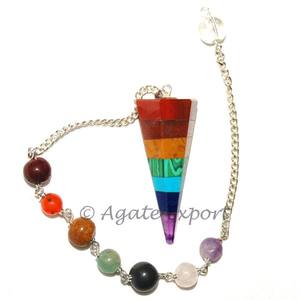Cuentas de siete chakras, péndulos - Product Image 1