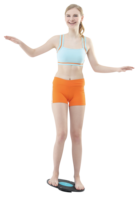 Planche d'équilibre ALLWINWIN BLB43 - Entraîneur de fitness pour exercices d'équilibre et de coordination