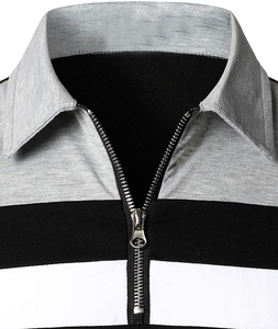 Polo de Manga Larga de Alta Calidad 100% Algodón para Hombre, Corte Ajustado, Secado Rápido, Diseño con Cierre, Personalizable, Estilo Casual Elegante - Product Image 3