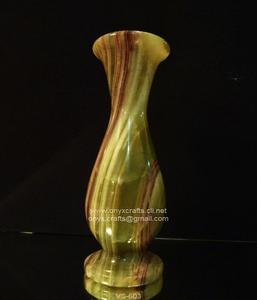 Vase en pierre d'onyx vert multi à prix réduit - Product Image 2