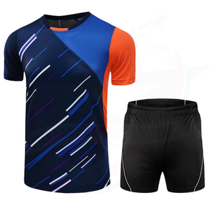 Ensemble d'uniformes de tennis professionnels avec logo personnalisé Short à séchage rapide en polyester 100% Technique de sublimation de logo avant de conception la plus récente - Product Image 3