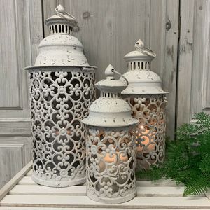 New Handmade Iron Ornate <b>Lanterns</b> with <b>Glass</b> Panels Elegant and Beautifully Chic Home Decoration for Christmas - Product Image 3