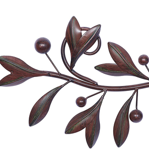 Leaves and Berries Metal Scrollwork Wall Decore - Product Image 1