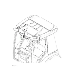 Pièce détachée pour tracteur JD johdeere, adaptateur, buse de lavage du toit, pièce avant numéro SU23894