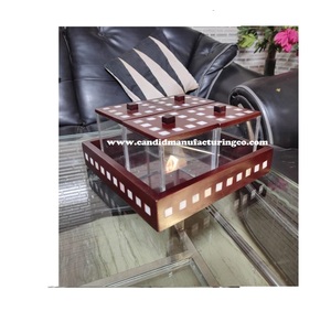 Boîte cadeau de chocolat de luxe du Moyen-Orient fantaisie peinture noix emballage en bois Piano laque Dates Ramadan gâteau stockage en bois plateau de service - Product Image 1