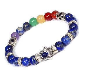 Wholesale Gemstone Bracelet 8mm Round <b>Beaded</b> Bracelet for EMF Protection Wholesale Bracelet at Wholesale Price - Product Image 2