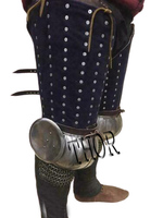 Protège-jambes gothique médiéval Article d'armure Protège-jambes gothique complet médiéval Costume Attelle Cuisses avec genoux cannelés