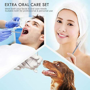 Kit de blanqueamiento Dental, raspador Dental de acero inoxidable, higiene, raspador de dentista, herramienta de selección de cálculo, placa, hilo Dental - Product Image 4