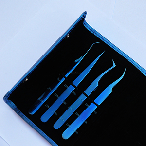 Juego de 6 Pinzas de Acero Inoxidable Duraderas de 10 mm para Extensión de Pestañas, Etiqueta Privada Personalizada, Fáciles de Agarrar - Product Image 5