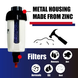 LEMATEC Mini Desiccant Air Dryer 1/4 In Zinc Housing 9g Capacity For Pneumatic Tools Spray Gun Accessory - Product Image 3