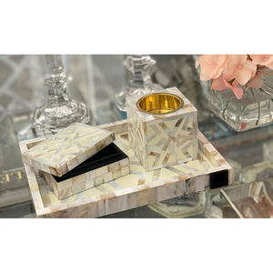 Brûleur de Bakhoor en incrustation d'os de concepteur Dernière incrustation de nacre Brûleur d'encens en résine Bakhoor Mabkhar Dernier Medkhan pour cadeau de l'Aïd - Product Image 5