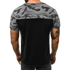 Summer Fashion Men's T Shirt Casual <b>Patchwork</b> Short Sleeve T Shirt Mens Clothing Trend Casual Slim Fit Hip-Hop <b>Top</b> Tees Custom - Product Image 4