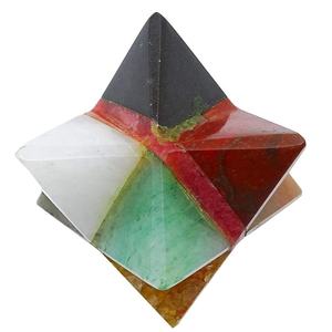Merkaba-estrella Multi chakra, piedra de Color, merkaba, cristal de 8 puntos - Product Image 3