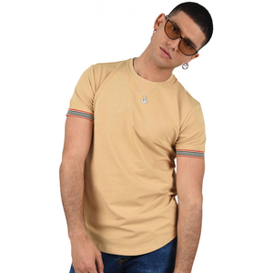 T-shirt à manches courtes bicolore chiné doux pour homme Jersey Tri-Blend respirant Taille américaine personnalisée Design unisexe - Product Image 3