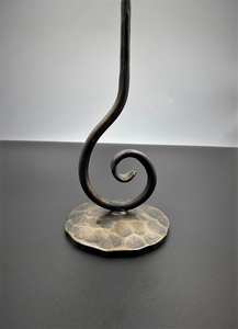 Vintage Iron Candle Holder with <b>Coiled</b> Base Perfect for Home Restaurant and Festive Tableware Decor and Lighting Use - Product Image 6