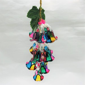 Campana de Viento Navideña Multinivel Pintada a Mano en Vidrio Soplado - Venta al por Mayor - Product Image 4