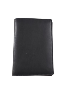 Cartera corta de cuero genuino negra delgada de estilo Vintage para hombre, borla bordada, gamuza RFID, cierre abierto antirrobo, patrón de caramelo - Product Image 2